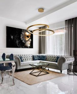 Lámpara pan de oro Ø 97 cm ETERNITY LED ambiente
