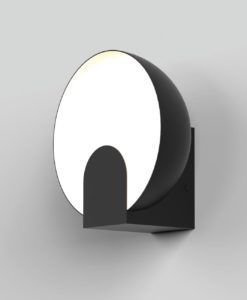 Aplique negro Ø 20 cm OCULO LED 5W detalles