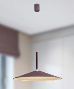 Lámpara color café Ø 47 cm CALICE LED 16W ambiente