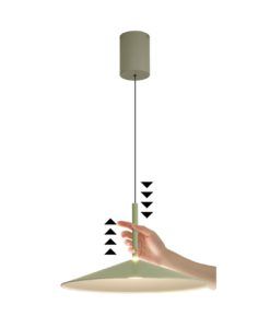 Lámpara color verde Ø 47 cm CALICE LED 16W detalle