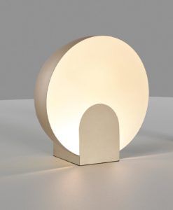 Lámpara de mesa color oro Ø 30 cm OCULO LED 12W ambiente