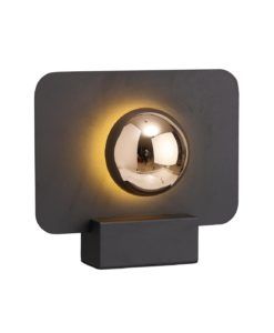 Lámpara de mesa negra ALBA LED 8W