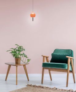 Lámpara naranja Ø 9,6 cm ROLLER LED 12W ambiente 2