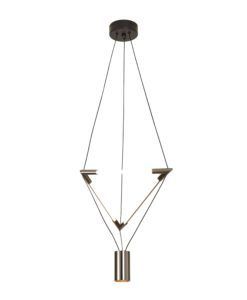Lámpara negra y cromo ELECTRA LED 21W