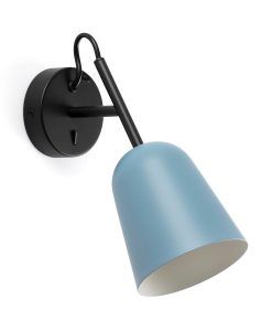 Aplique de pared azul y negro STUDIO
