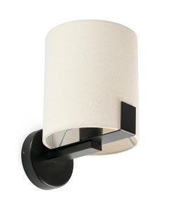 Aplique negro y blanco roto NILA