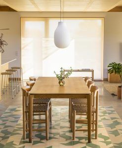 Lámpara de techo blanca y opal Ø31 cm ISABELLE ambiente
