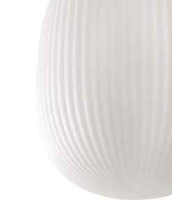 Lámpara de techo blanca y opal Ø31 cm ISABELLE detalles