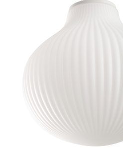 Lámpara de techo blanca y opal Ø40 cm ISABELLE detalles