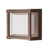 Aplique corten 15W 16 cm altura con luz CCT CREEK LED