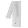 Aplique lector con USB blanco 3W luz cálida TARIFA III LED