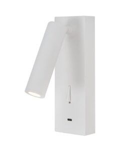 Aplique lector con USB blanco 3W luz cálida TARIFA III LED