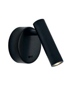 Aplique lector negro 3W luz cálida PREA LED