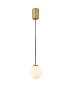 Colgante oro satinado Ø 12 cm PUEBLA LED