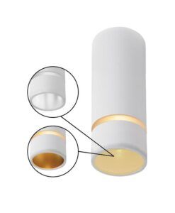 Foco de superficie blanco mini GU10 Ø 4 cm SPLIT S