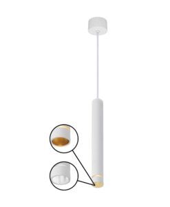 Lámpara colgante blanca mini GU10 Ø 4 cm SPLIT detalles