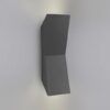 Aplique 2 luces gris oscura altura 24 cm KEOPS LED