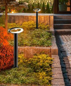 Baliza gris oscura altura 50 cm VILO LED ambiente