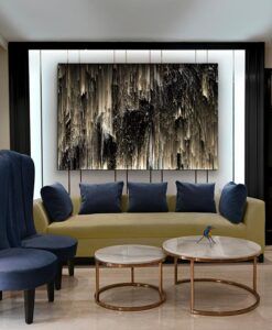 Fotografía impresa H 120 cm x ancho 180 cm AURORA BOREAL ambiente