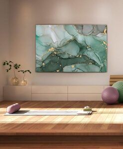 Fotografía impresa H 120 cm x ancho 180 cm FONDO MARINO ambiente