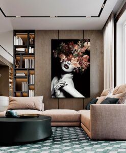 Fotografía impresa H 150 cm x ancho 100 cm SILENE ambiente