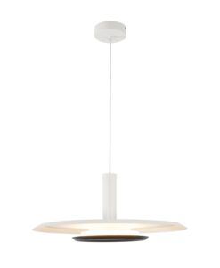 Lámpara blanca y negra Ø 56 cm TINA LED