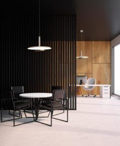 Lámpara blanca y negra Ø 56 cm TINA LED ambiente