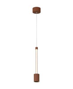Lámpara colgante color marrón camel Ø 5 cm FUGAZ LED