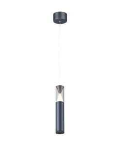 Lámpara colgante gris oscuro Ø 4 cm SPARK LED