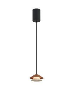 Lámpara colgante marrón y negro Ø 13 cm PICCOLA LED