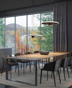 Lámpara colgante negra y dorada Ø 48 cm NOMADA LED ambiente