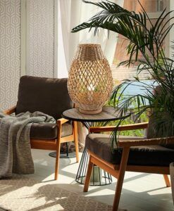 Lámpara de mesa 55 cm altura x Ø 38 cm YAIZA ambiente