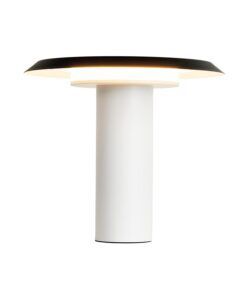 Lámpara de mesa blanca y negra H 140 cm TINA LED