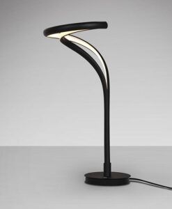 Lámpara de mesa negra mate arenado 50 cm altura DANZA LED