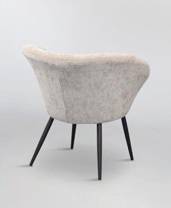 Sillón color beige y negro mate H 80 cm OZOME 2