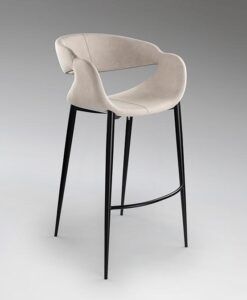 Taburete alto 102 cm con reposapiés GIRO II