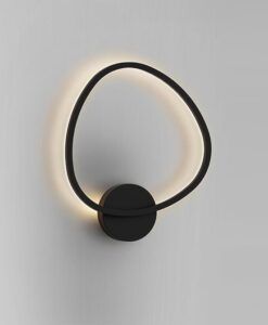 Aplique negro mate 40 cm OPALIS LED