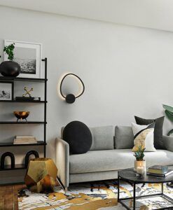 Aplique negro mate 40 cm OPALIS LED ambiente