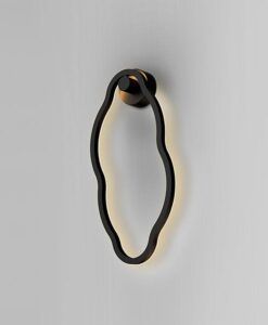 Aplique negro mate H 51 cm TONO LED