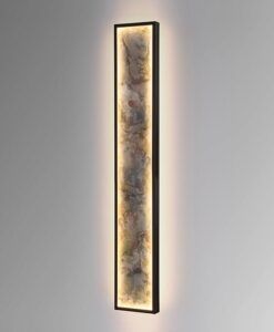 Aplique o plafón negro H 100 cm STONE LED