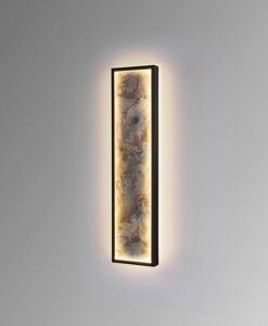 Aplique o plafón negro H 60 cm STONE LED