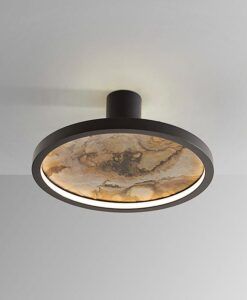Aplique o plafón negro Ø 30 cm STONE LED