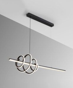 Lámpara lineal negra TORNADO LED 2