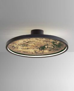 Plafón o aplique negro Ø 60 cm STONE LED