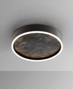 Plafón negro Ø 40 cm STONE LED 2