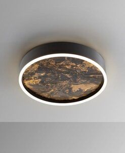 Plafón negro Ø 40 cm STONE LED