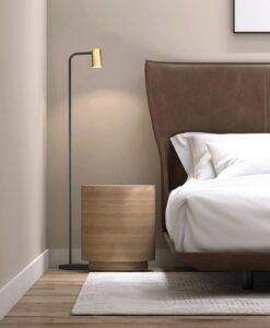 Lámpara de pie dorado altura 120 cm SAL ambiente