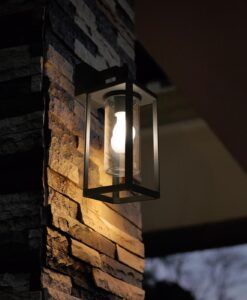 Aplique negro ALPS ambiente