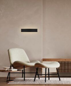 Aplique pared negro 16W NELSON LED ambiente