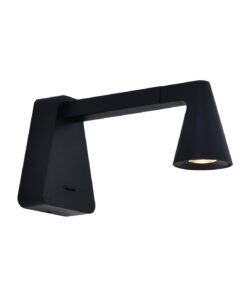 Aplique pared negro con interruptor 5W AFRICA LED